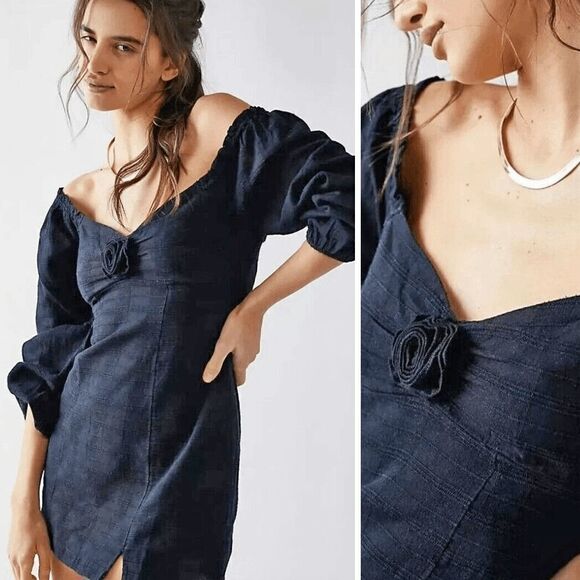 Free People Put a Rose On It - Black - Picture 1 of 3